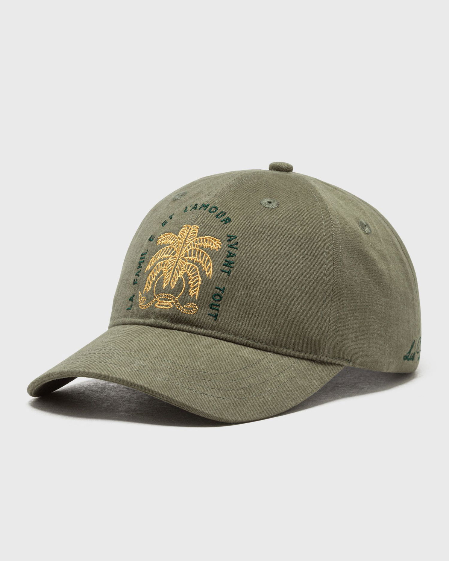 Kasket Les Deux Diaz Embroidered Palm Tree and Snake Dad Cap Grøn | 1000219-510, 1