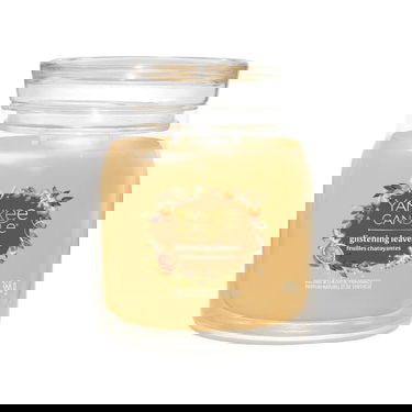 Stearinlys Yankee Candle Signature Medium Jar 2 Wicks Glistening Leaves 368 g Orange | 43498, 2