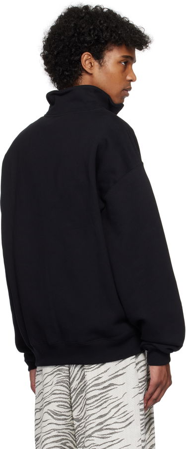 Sweater Jacquemus Jacquemus Gros Grain Zipped Rollneck Sweatshirt Sort | 25E255JS283-2458, 2