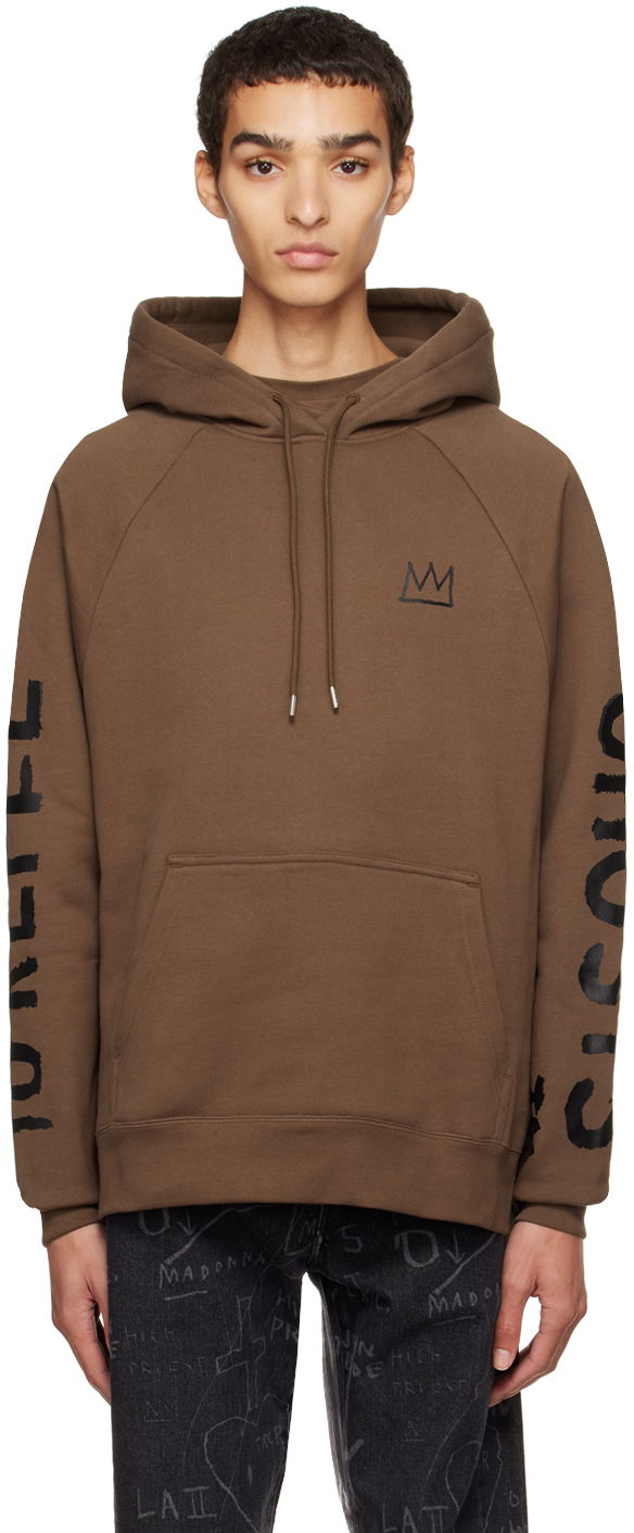 Sweatshirt Études Études Jean-Michel Basquiat Racing Self-Portrait Hoodie Brun | H22MC270OC11BR