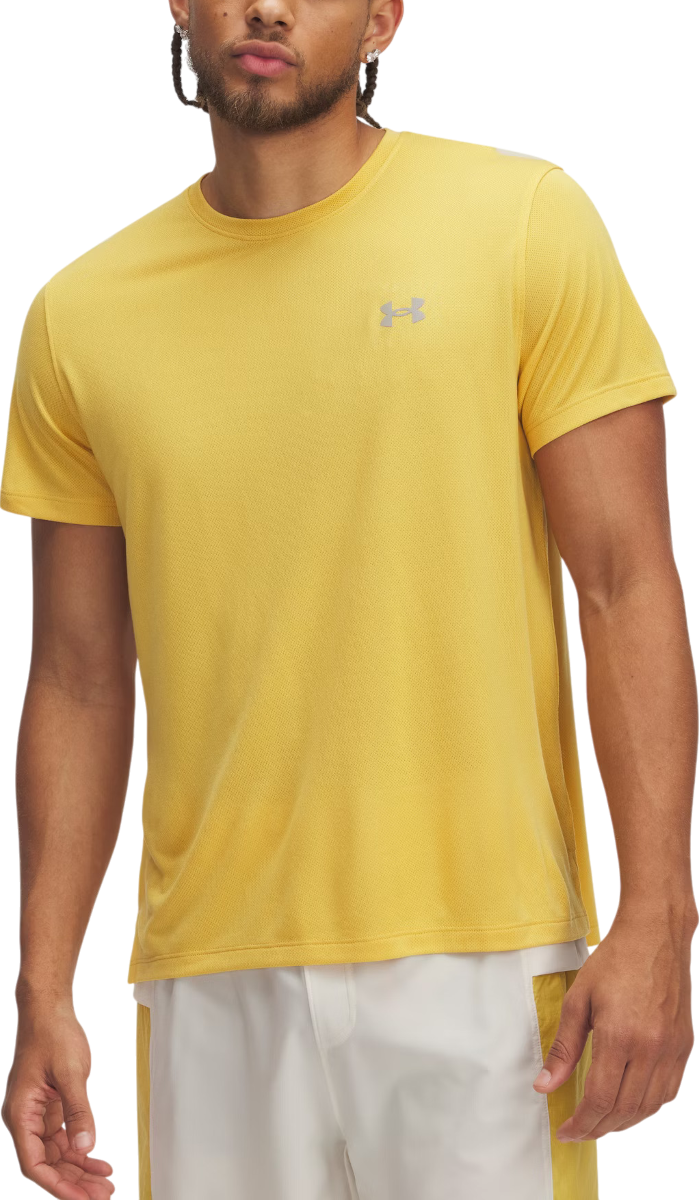 T-shirt Under Armour Trail Run Short Sleeve T-Shirt Gul | 1389807-773