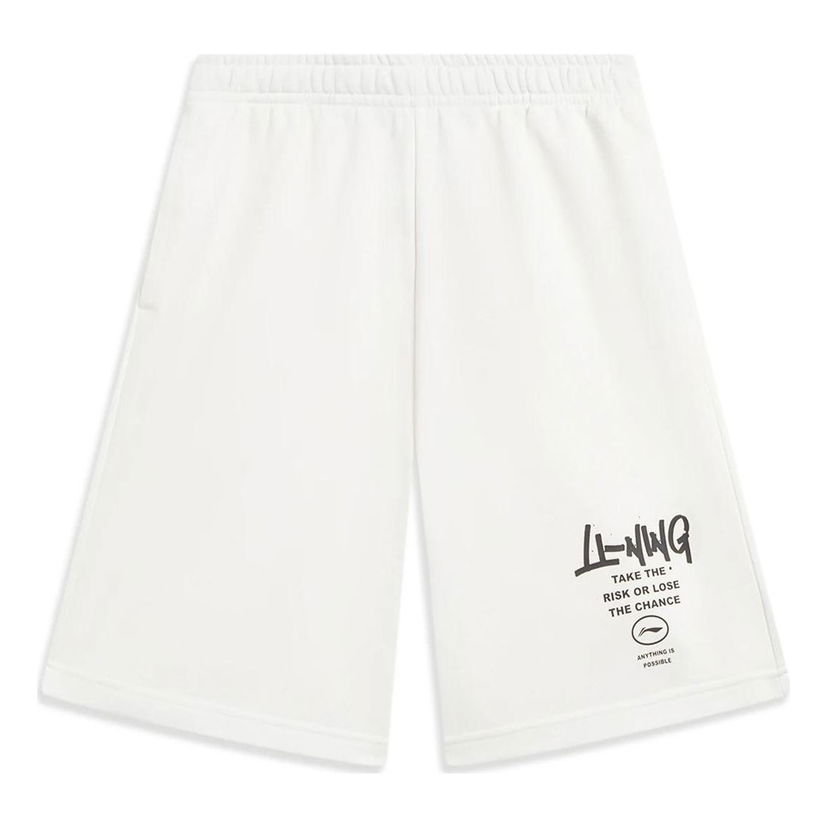 Shorts Li-Ning Anything Is Possible Graphic Straight Shorts Hvid | AKST593-1