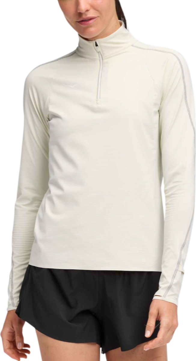 Sweatshirt Hoka One One Hoka GlideTech Quarter Zip Top Hvid | 1164155-tls