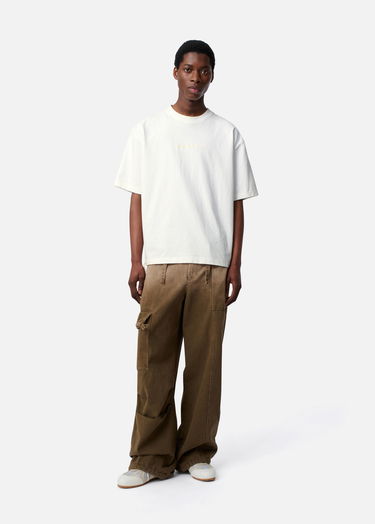 T-shirt AXEL ARIGATO Men's Relaxed Fit T-Shirt with Drawstring Hem Hvid | A3443001, 4