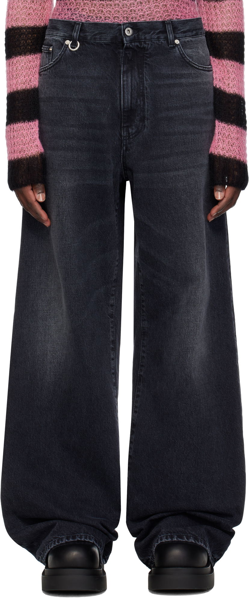 Jeans We11done We11done Oversized Jeans Sort | WD-DP0-25-397-M-BK