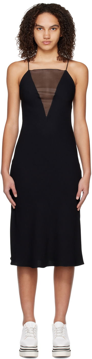 Kjole Stella McCartney Paneled Slip Dress Sort | 6A01573AU354