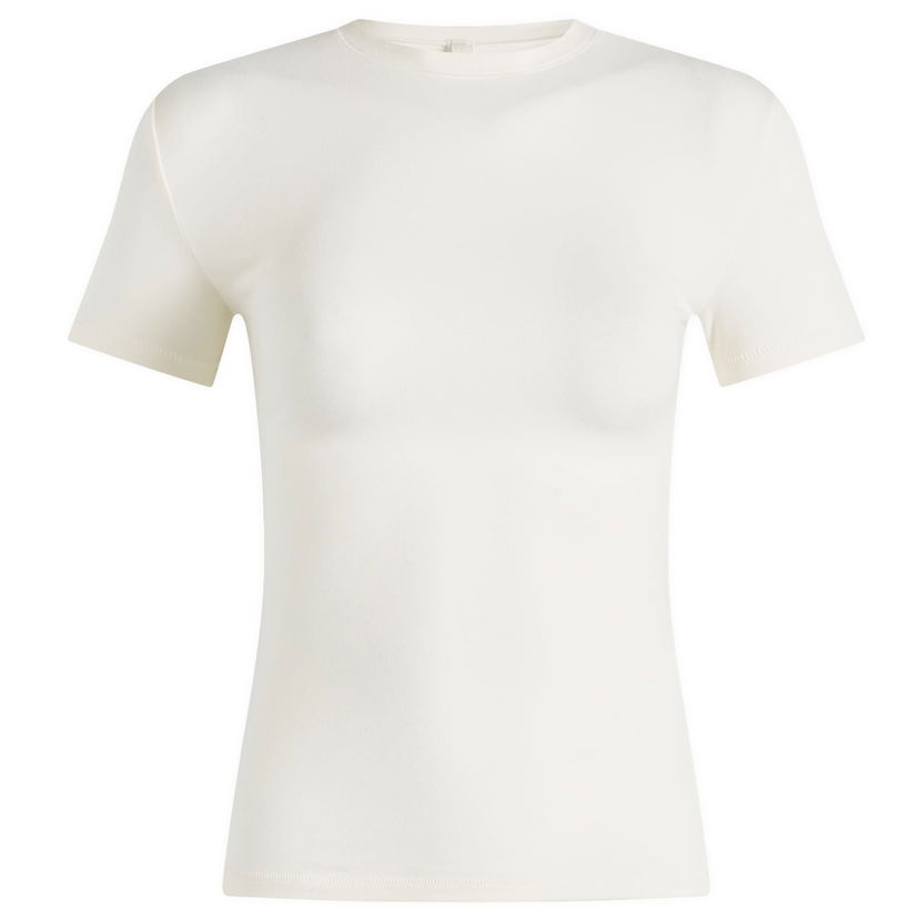 T-shirt SKIMS Cotton Jersey T-Shirt Hvid | AP-TSH-0638-MARBLE
