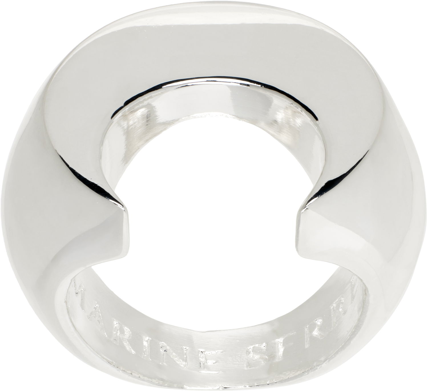 Ring Marine Serre Polished Moon Ring Metalisk | UJW025A, 1