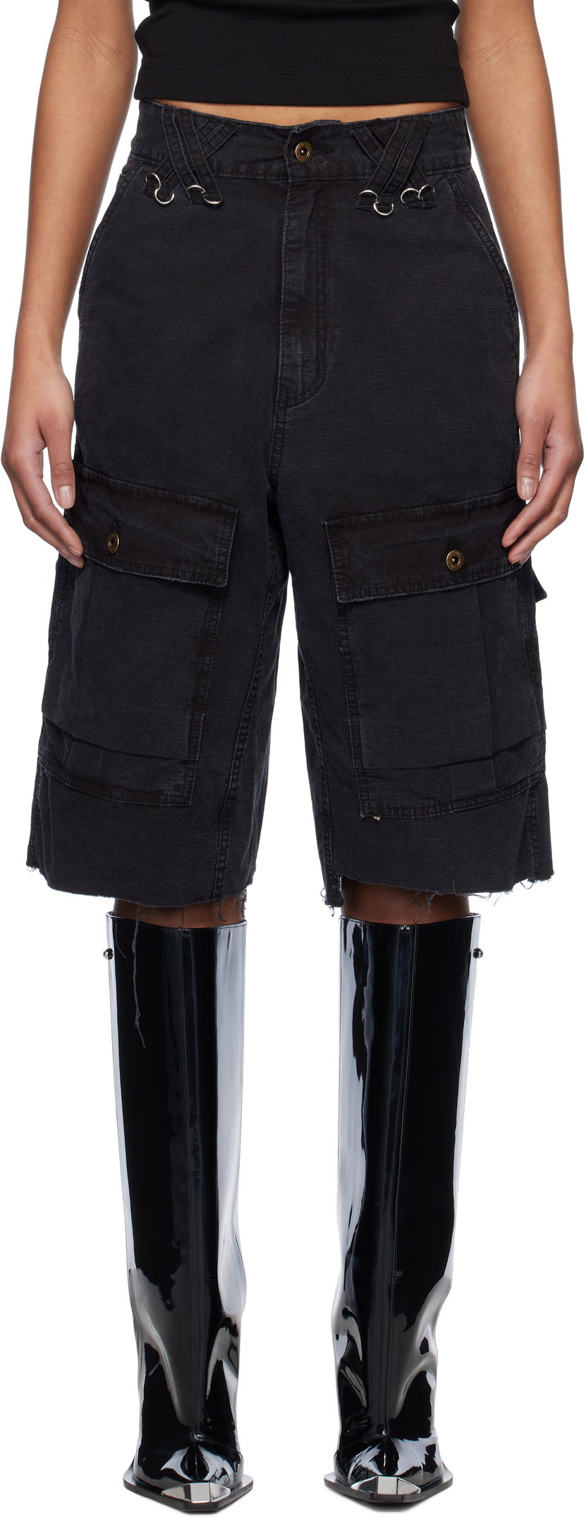 Shorts We11done We11done Military Vintage Shorts Sort | WD-PT0-25-235-W-BK