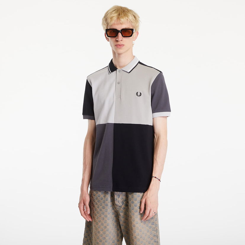 Polo skjorte Fred Perry Beams Grid Design Fp Polo T-Shirt Black Sort | SM7186 102
