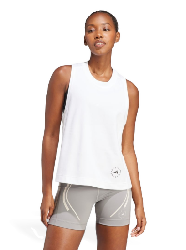 Tanktop adidas Originals by Stella McCartney Logo Tank Top Hvid | IB6858