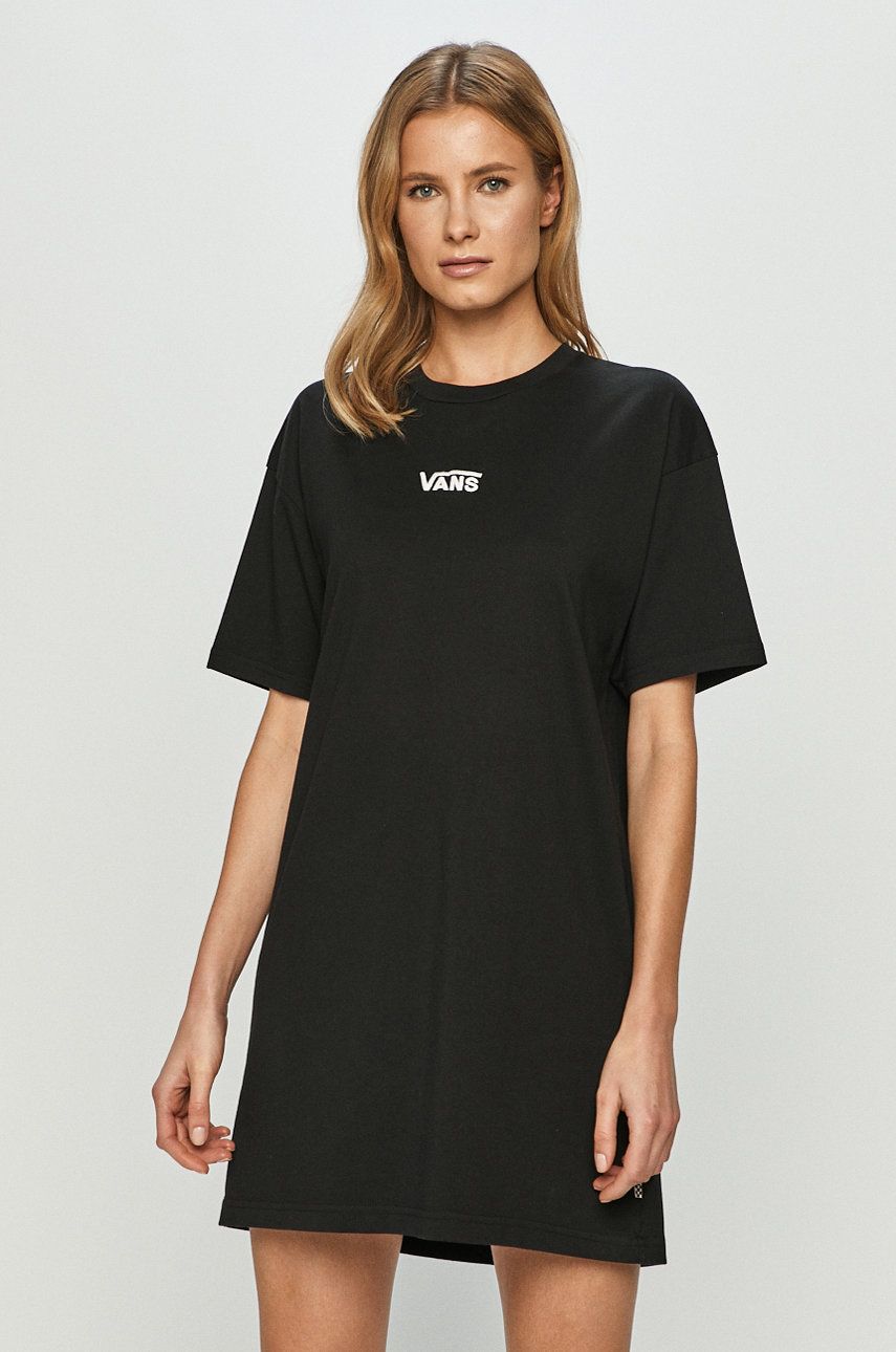 Kjole Vans Center Vee Tee Dress Sort | VN0A4RU2BLK1, 0