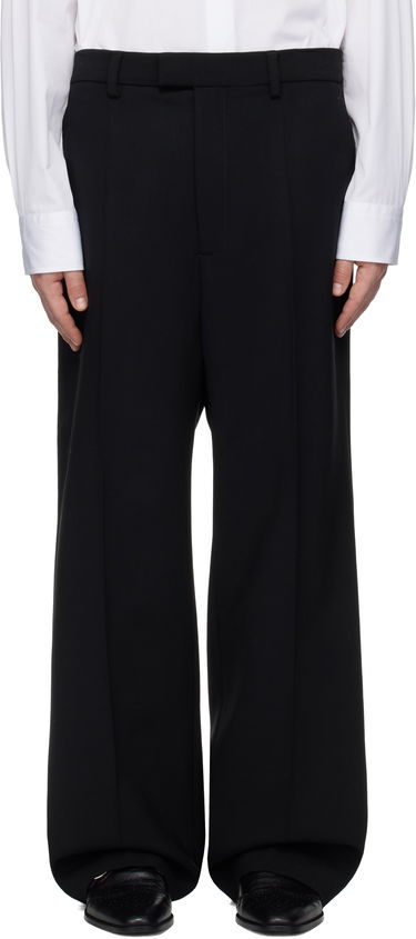 Bukser VETEMENTS Tailored Wide-Leg Trousers Sort | UA66PA400B, 0