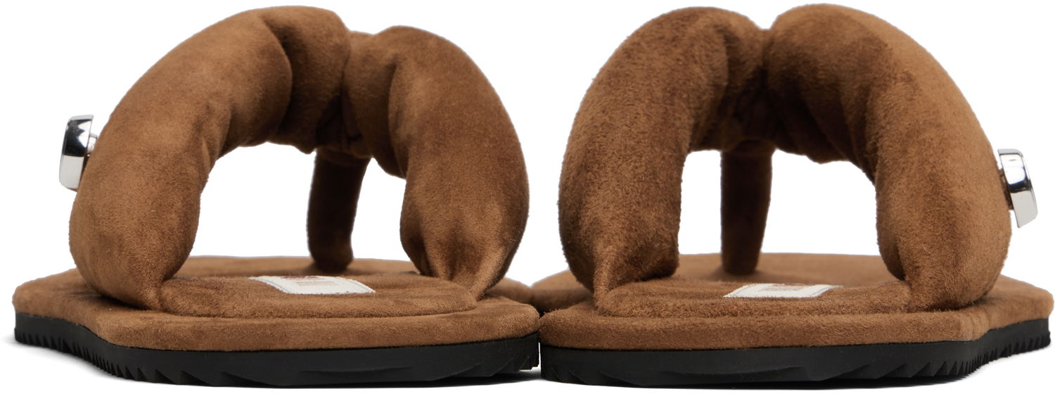 Badetøj The Attico Attico Indie Flip-Flops Brun | 250WSH00797 LBT007AA, 1
