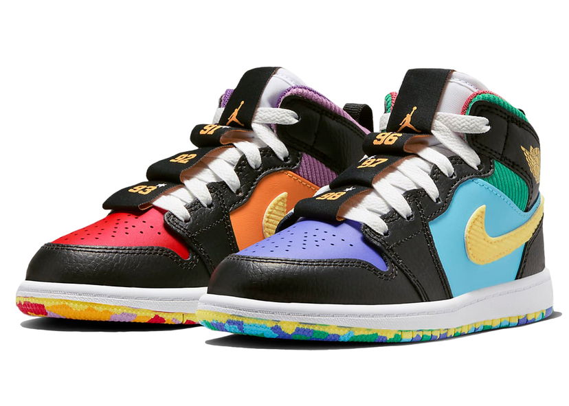 Tøj Jordan Jordan 1 Mid SS Six Championships (PS) Flerfarvet | FD1319-007