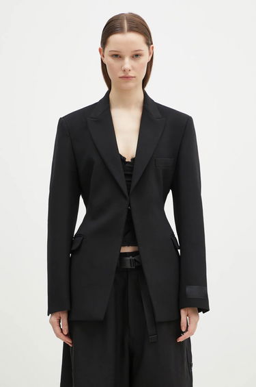 Jakke VETEMENTS VETEMENTS Hourglass Tailored Blazer Sort | WA66JA420B, 0
