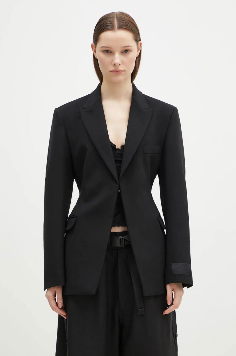 Jakke VETEMENTS VETEMENTS Hourglass Tailored Blazer Sort | WA66JA420B