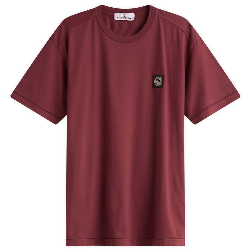 T-shirt Stone Island Stone Island Patch Logo T-Shirt, Size Large Bourgogne | K2S152100027-V0012
