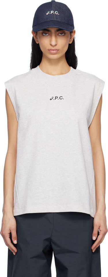 Tanktop A.P.C. A.P.C. ASICS Edition Sky Sleeveless Tank Top Mørkeblå | COGWV-M26455, 0