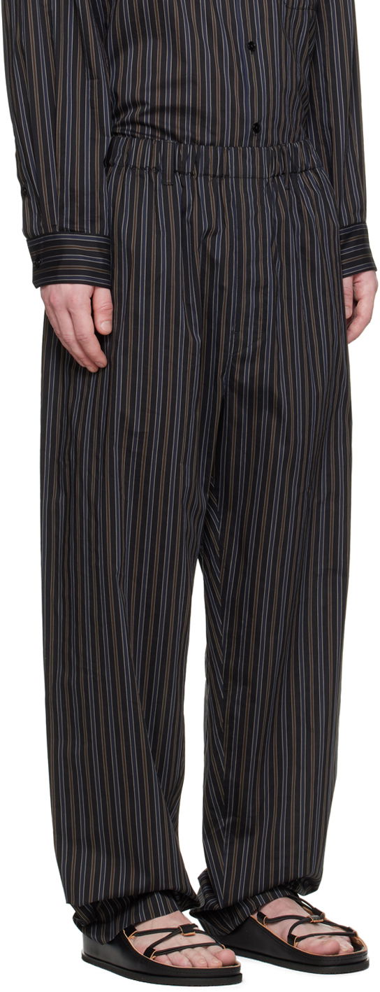 Bukser LEMAIRE Relaxed Striped Trousers Sort | PA1047 LF1247, 1