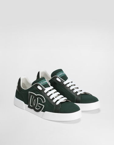 Sneakers og sko Dolce & Gabbana Dolce & Gabbana Portofino Light Strobel Canvas and Calfskin Grøn | CS2343AE6298S353, 1