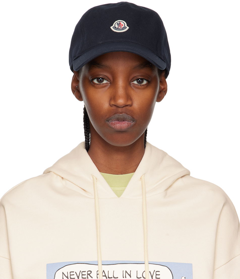 Kasket Moncler Logo Mørkeblå | I10933B00040V0006, 0