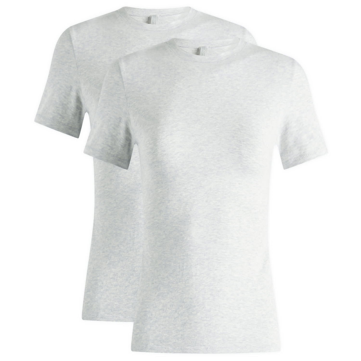 T-shirt SKIMS 2 Pack Cotton Jersey T-Shirts, Size Large Grå | SS-STT-7240W-LHG, 0