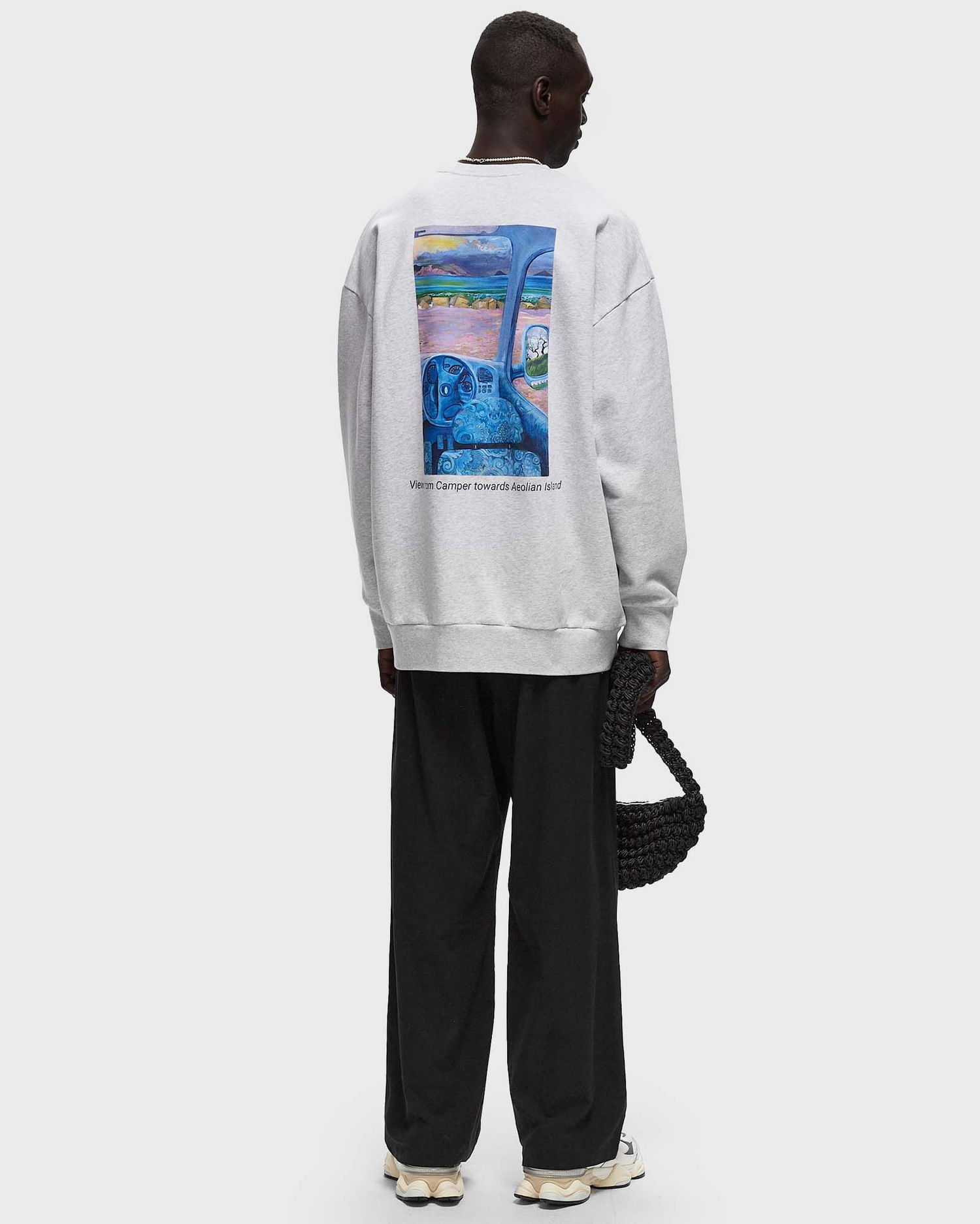 Sweatshirt JW Anderson ANCHOR EMBROIDERY BACK PRINT SWEATSHIRT Grå | JW0209-PG1386-905, 1