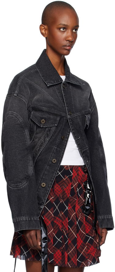 Jakke Jean Paul Gaultier Gaultier Lacing Denim Jacket Sort | 24/31-F-VE070LP-D016-06, 1