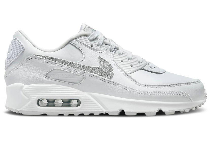 Sneakers og sko Nike Air Max 90 SE Silver Glitter (Women's) Grå | FJ4579-100
