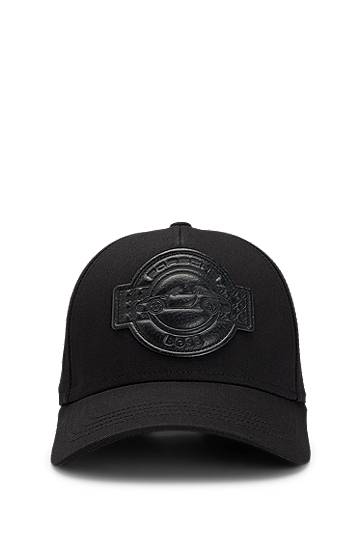 Kasket BOSS Porsche x BOSS Cotton Baseball Cap with Co-Branded Patch Sort | 50547041