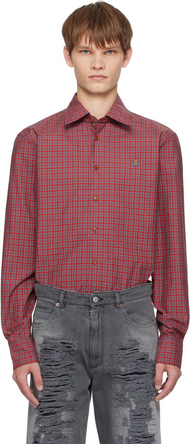 Skjorte Vivienne Westwood Vivienne Westwood Ghost Plaid Shirt Rød | 2401000J-W0179-, 0