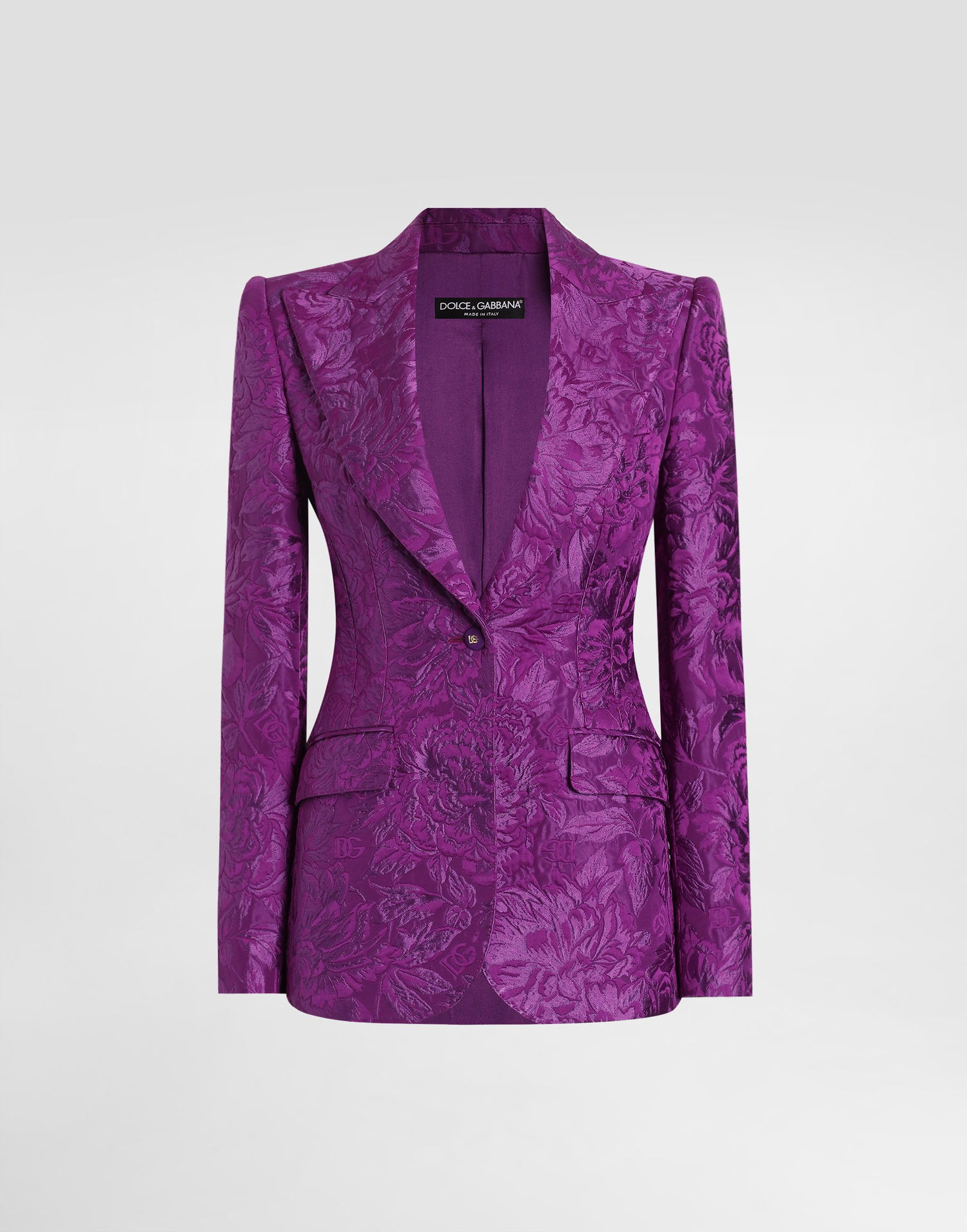 Jakke Dolce & Gabbana Dolce & Gabbana Turlington Brocade Jacket Lilla | F29UCTHJMQOF0571, 0