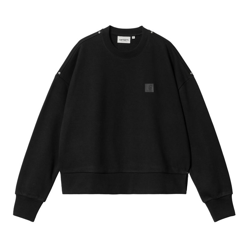 Sweatshirt Carhartt WIP Black Relaxed Fit Crewneck Sweatshirt Sort | I034373_8