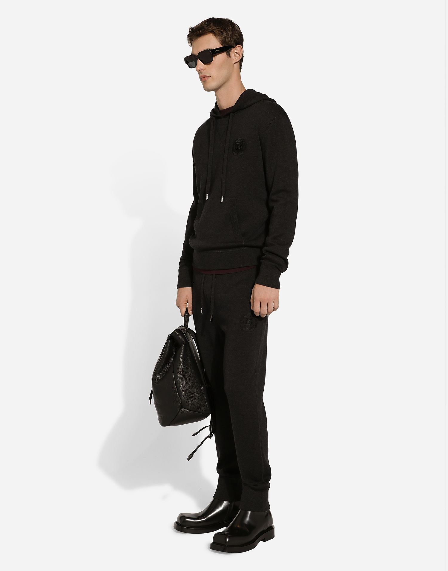 Joggingbukser Dolce & Gabbana Dolce & Gabbana Wool Jogging Pants Sort | GXU06ZJFMCZN2958, 1