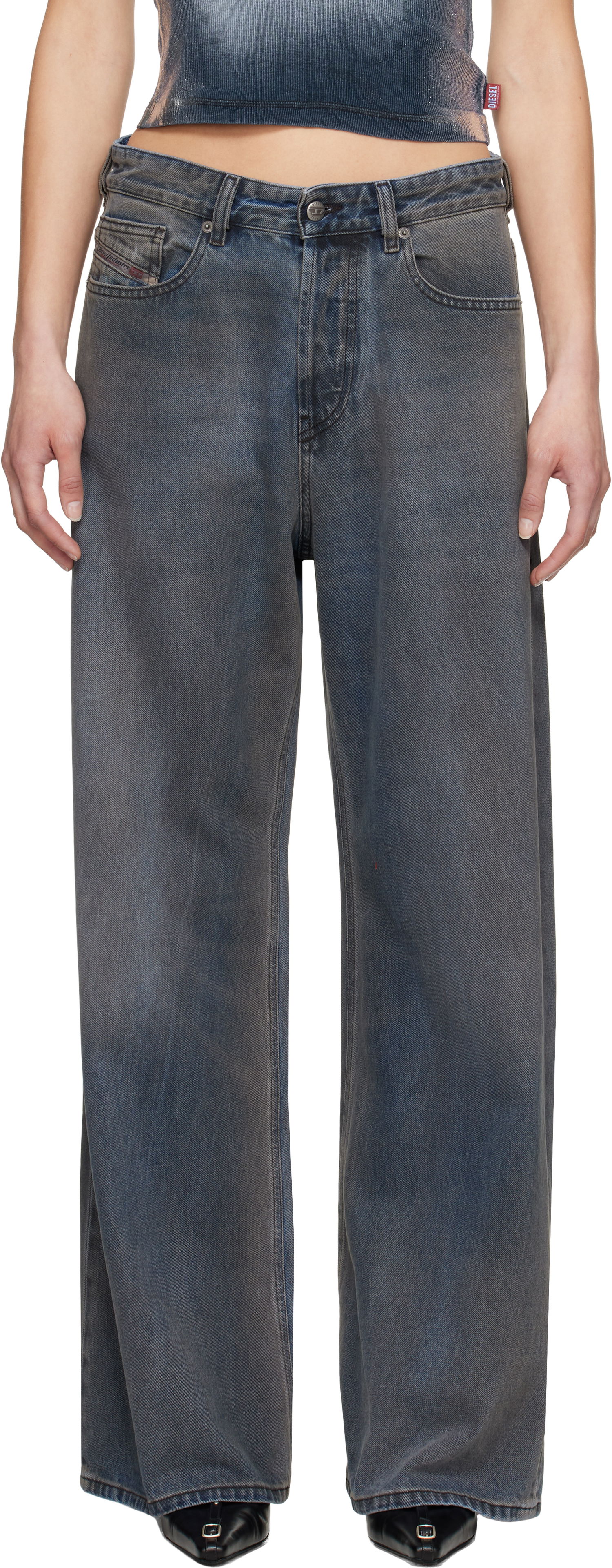 Jeans Diesel Diesel 1996 D-Sire Wide-Leg Jeans Blå | A06925 09L46, 0