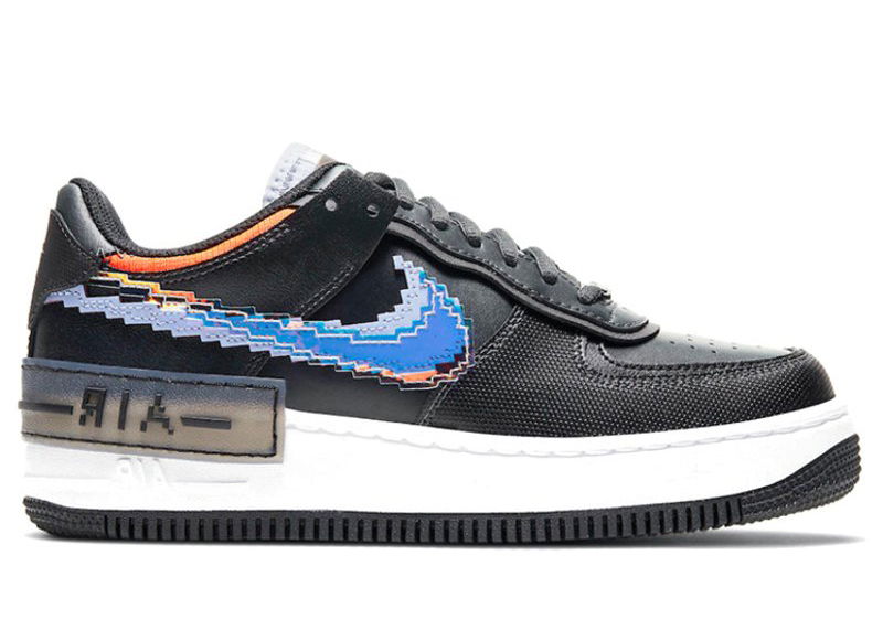 Sneakers og sko Nike Air Force 1 Low Shadow 8 Bit Black W Sort | CV8480-001, 0