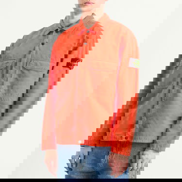 Jakke Stone Island Ripstop Zip Shirt Jacket Orange | K2S151200009-V0018, 2