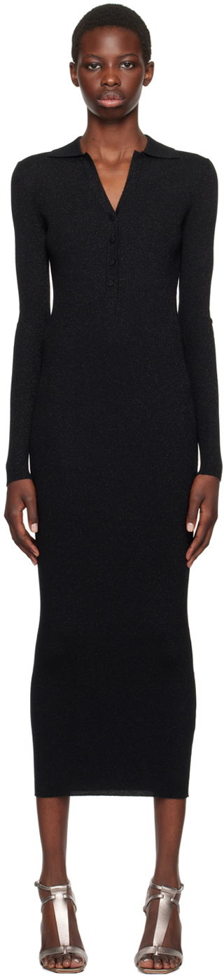 Kjole Max Mara Max Mara Frais Midi Dress Sort | 2421326042600 MM12159