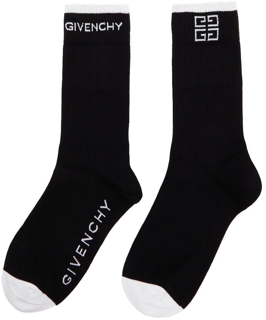 Sokker Givenchy Givenchy 4G Socks Sort | BMB02A4037, 1