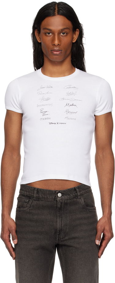 T-shirt Coperni Coperni Disney Edition Princess Slim-Fit T-Shirt Hvid | DJS07F5037, 0