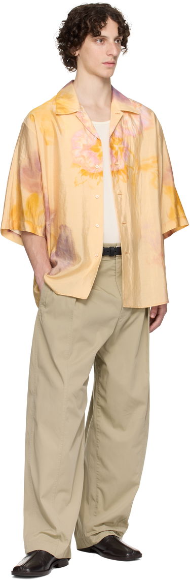 Skjorte LEMAIRE Lemaire Summer Floral-Print Shirt Gul | SH1171 LF1404, 3