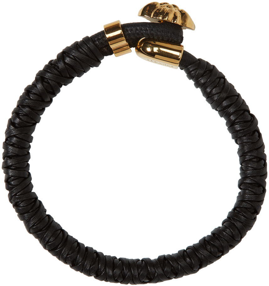 Armbånd Versace Versace Woven Medusa Bracelet Sort | DG06691 DMTN, 1
