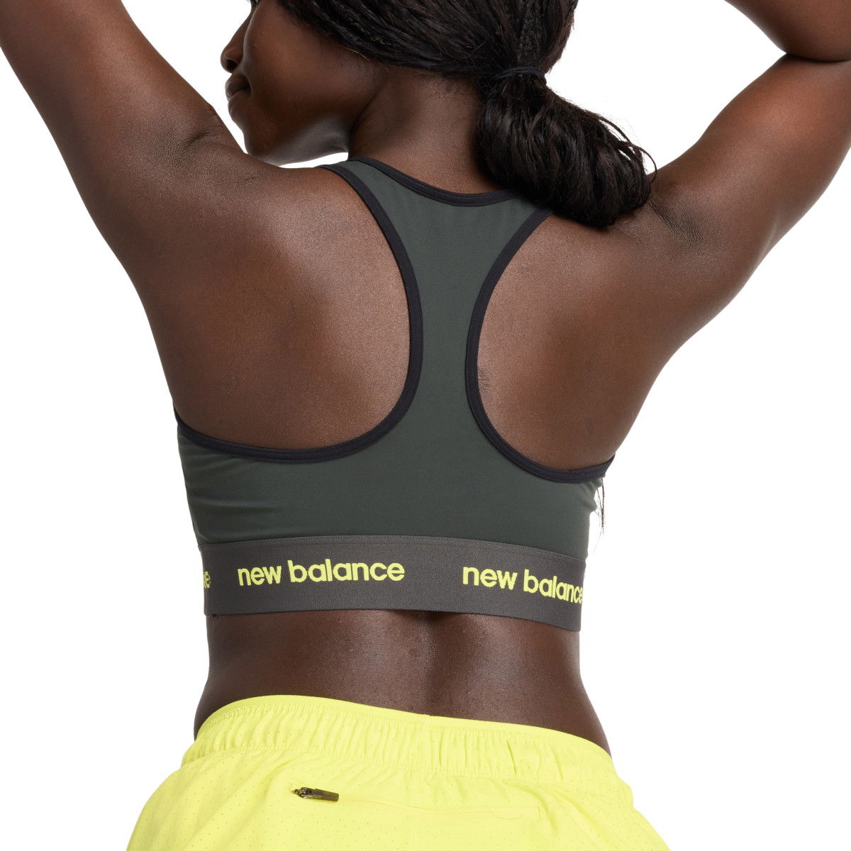 Bh New Balance Sleek Medium Support Sports Bra Grå | wb41048-ack, 1