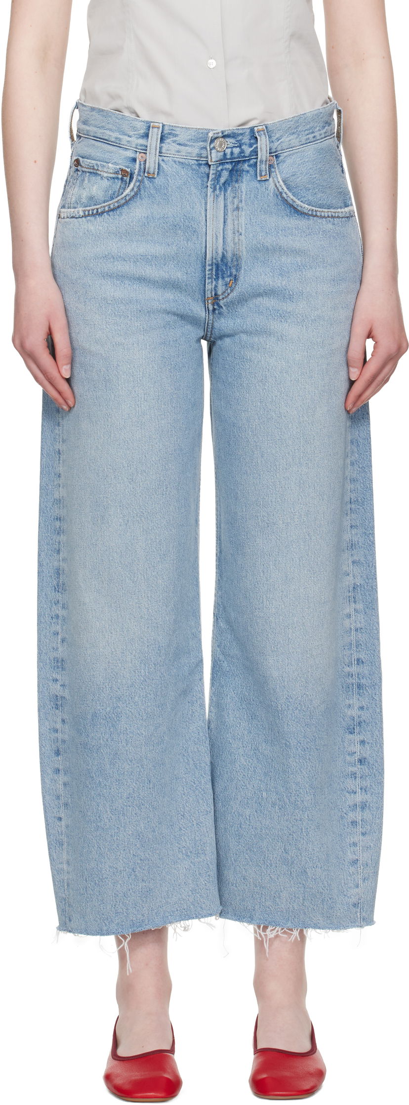 Jeans AGOLDE AGOLDE Low Curve Fray Jeans Blå | A238-1206