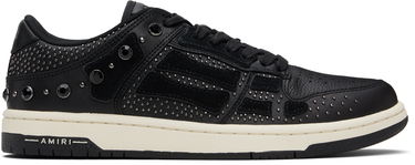 Sneakers og sko AMIRI AMIRI Crystal Studded Skel Top Low Sort | AMFOSR1170, 0