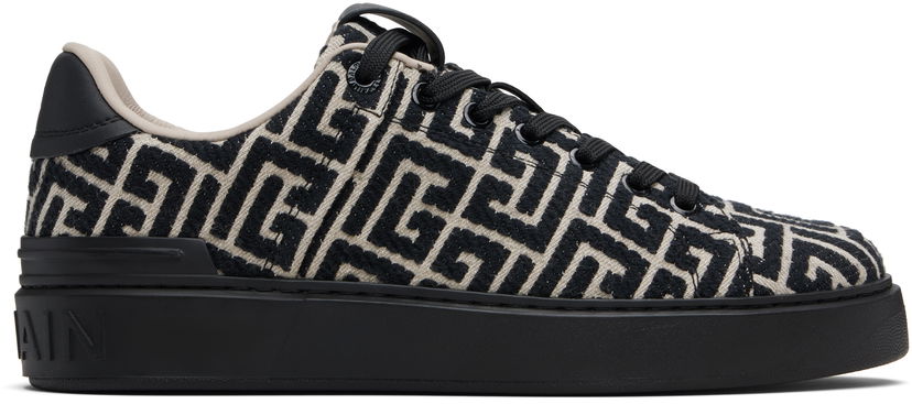Sneakers og sko Balmain B-Court Monogram Flerfarvet | FM1VI288TJCM
