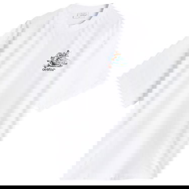 T-shirt Off-White Off-White Fresco Arrow Skate T-Shirt, Size Large Hvid | OMAA120S25JER0030110, 0