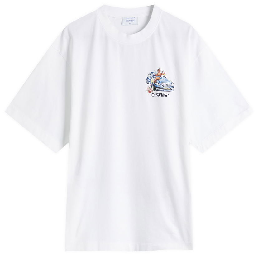 T-shirt Off-White Off-White Fresco Arrow Skate T-Shirt, Size Large Hvid | OMAA120S25JER0030110