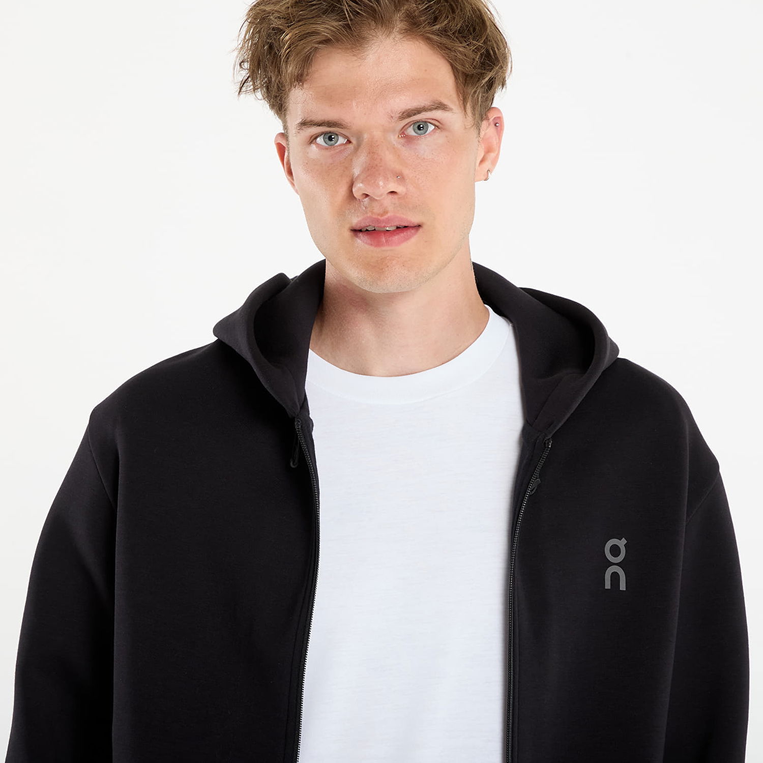 Sweatshirt On Running Focus Tech Zip Hoodie Sort | 1MF30300553, 1